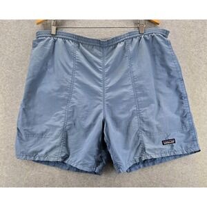 Patagonia Swim Trunks Shorts Mesh Lined Mens Size L Blue Pockets